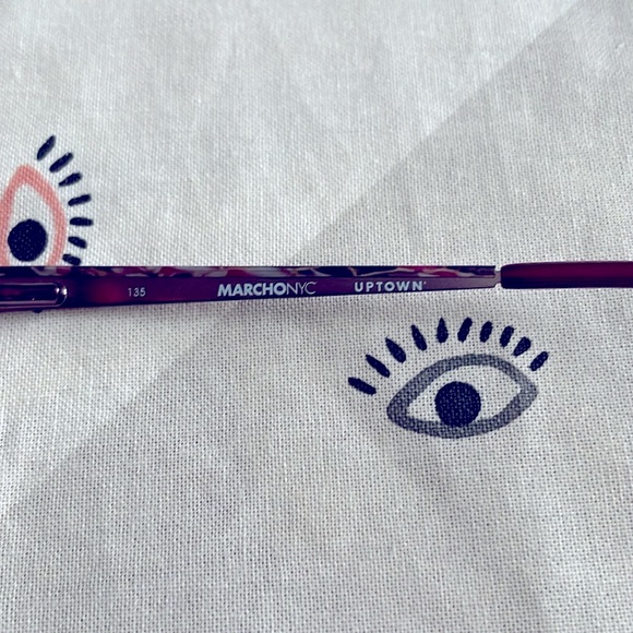 Marchon NYC carriage 601. 51 16 135. Women’s eyeglass frame, new metal glasses. - Picture 7 of 8